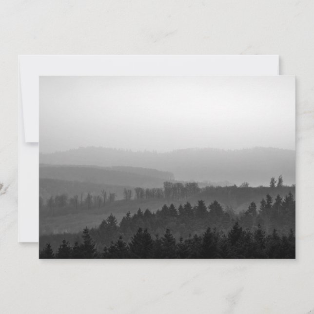 Forest Nature Foto Card (Vorderseite)