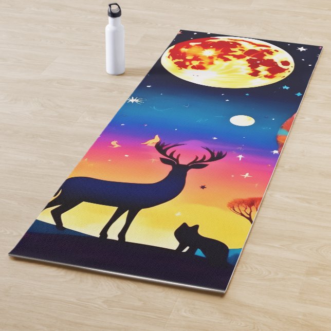 Forest Night Glow Yogamatte (Beispiel)