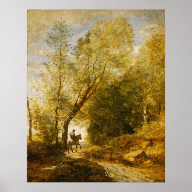 Forest of Coubron - Jean-Baptiste - Corot Fine Art Poster (Vorne)