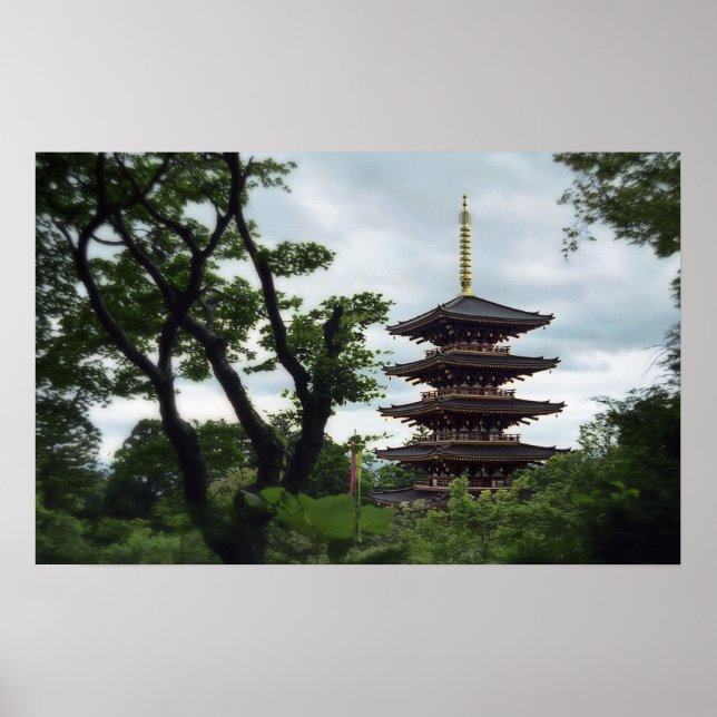 Forest Pagoda - Japan Poster (Vorne)