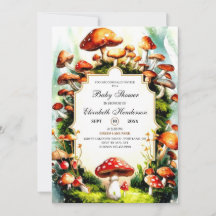 Forest Pastel Mushroom Kinderdusche