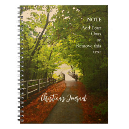 FOREST PATH Herbst 07 - Spiral Foto Notebook Notizblock