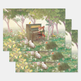 Forest Piano Konzert Geschenkpapier Set