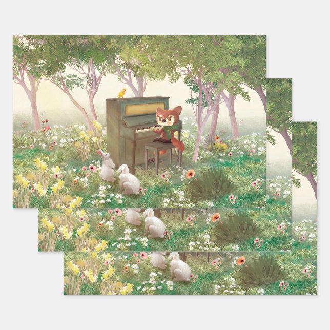 Forest Piano Konzert Geschenkpapier Set (Set)