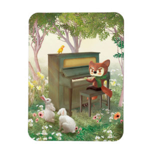Forest Piano Konzert Magnet