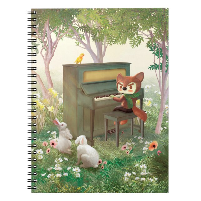 Forest Piano Konzert Notizblock (Vorderseite)