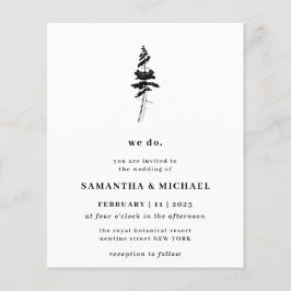 Forest Pine Tree Indie Rustic wir Haushalt Flyer