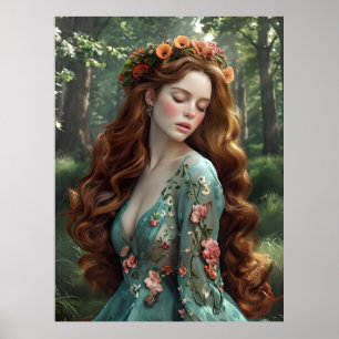 Forest Princess Fantasy Poster - Ren Faire Muse