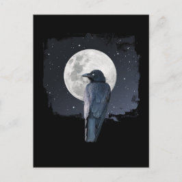 Forest Raven Cold Moon Postkarte