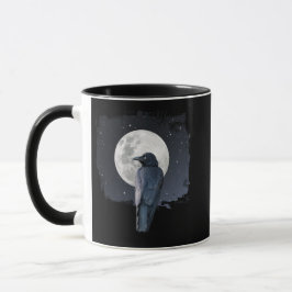 Forest Raven Cold Moon Tasse