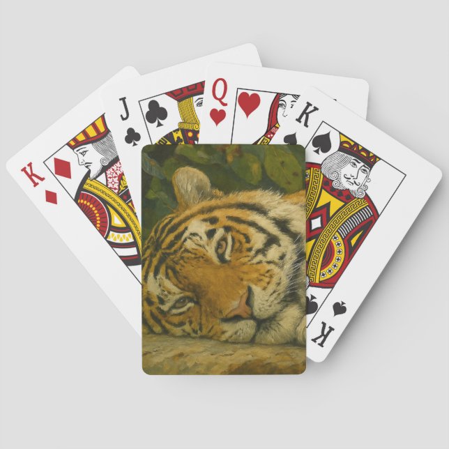 Forest Reverie - Tiger im Dschungellicht Spielkarten (Rückseite)