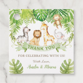 Forest Safari Jungle Animals Baby Dusche Geburtsta Geschenkanhänger