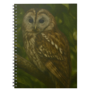 Forest Sentinel - Tawny Owl - Paradies für Naturfr Notizblock