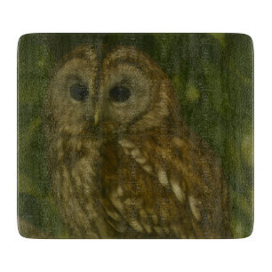 Forest Sentinel - Tawny Owl - Paradies für Naturfr Schneidebrett