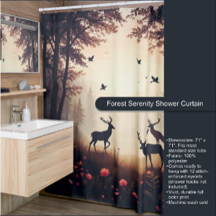 Forest Serenity Duschvorhang