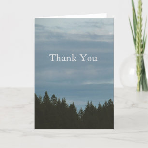 forest skyline card dankeskarte