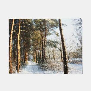 Forest Snow Scene dmcna Fußmatte