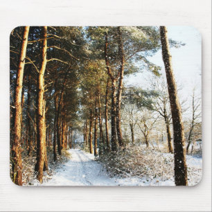 Forest Snow Scene mpcnm Mousepad