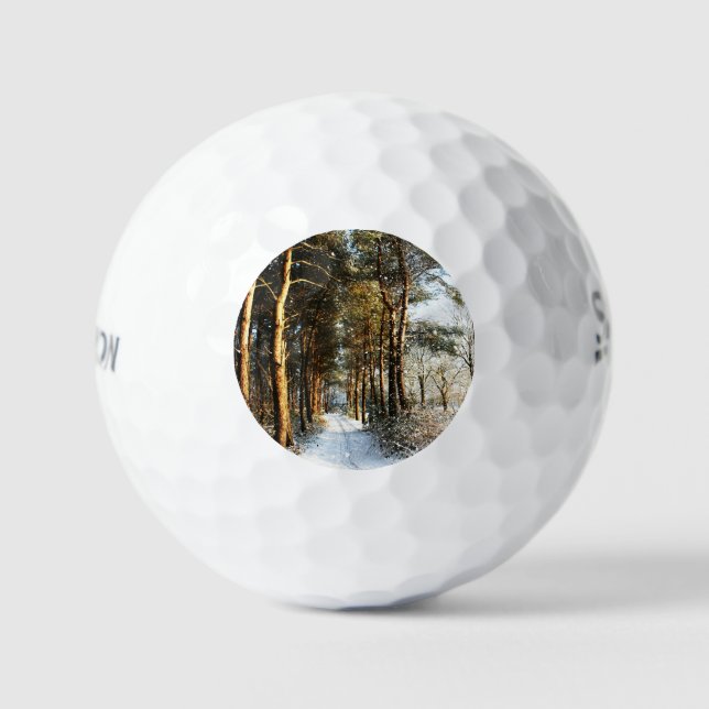 Forest Snow Scene ssf gbcnm Golfball (Vorderseite)
