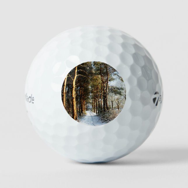Forest Snow Scene tmtp5 gbcnm Golfball (Vorderseite)