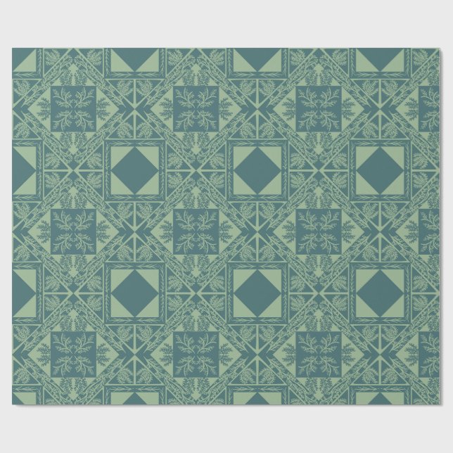 Forest Snowflakes  Geschenkpapier (Flach)
