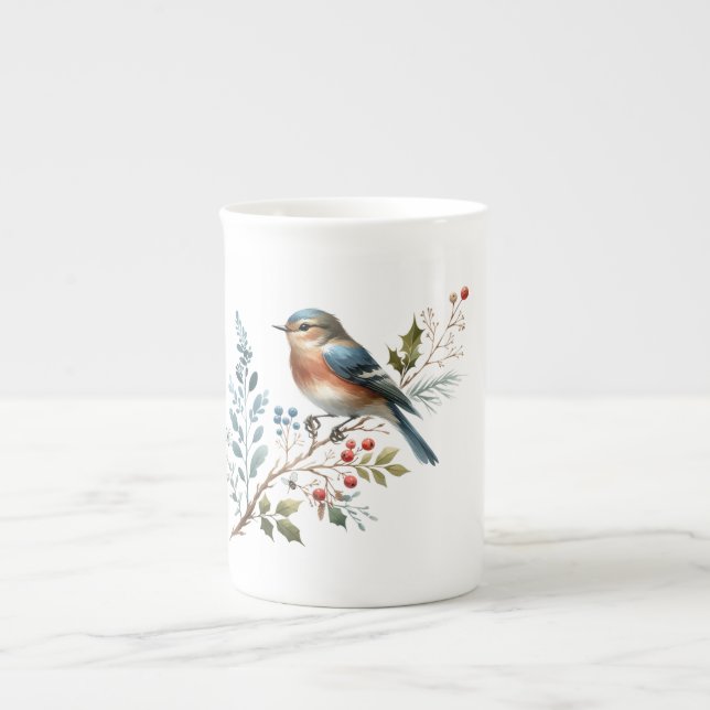 Forest Songbird Mug Prozellantasse (Vorderseite)