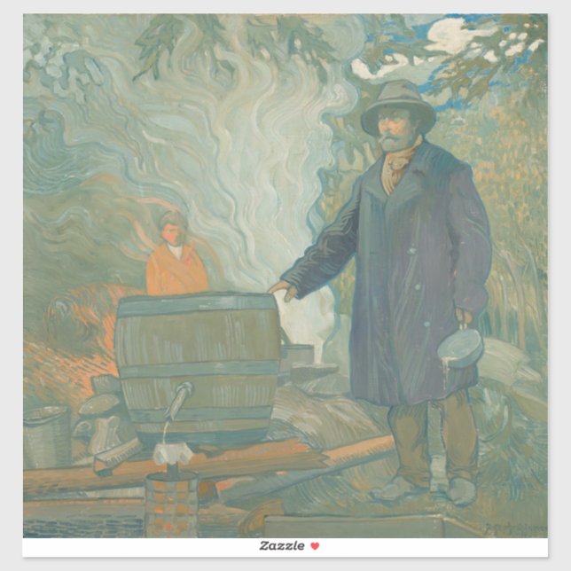 Forest Still Moonshiners White Lightning Liquor Aufkleber (Blatt)