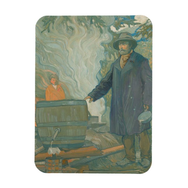 Forest Still Moonshiners White Lightning Liquor Magnet (Vertikal)