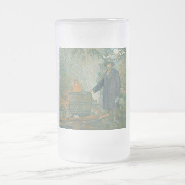 Forest Still Moonshiners White Lightning Liquor Mattglas Bierglas (Mittel)