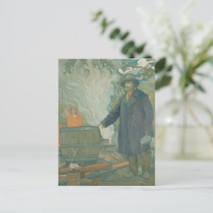 Forest Still Moonshiners White Lightning Liquor Postkarte