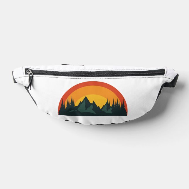 Forest Sunset Camping Wandern im Freien Bauchtasche (Ablage )