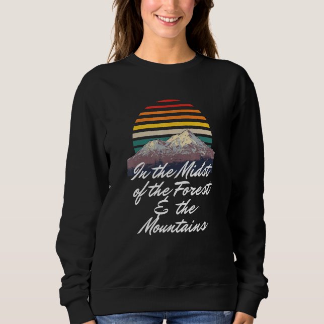 Forest The Mountain Camper Wanderung Camper Wander Sweatshirt (Vorderseite)