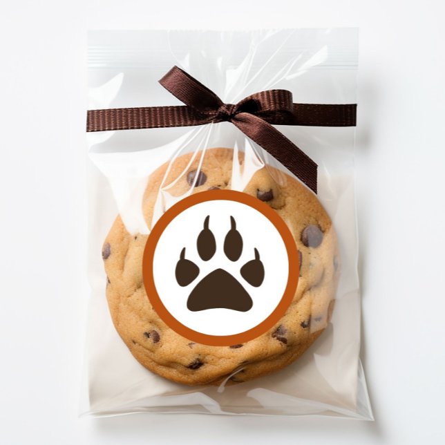 Forest Theme Birthday Round Stickers - Wolf (Von Creator hochgeladen)