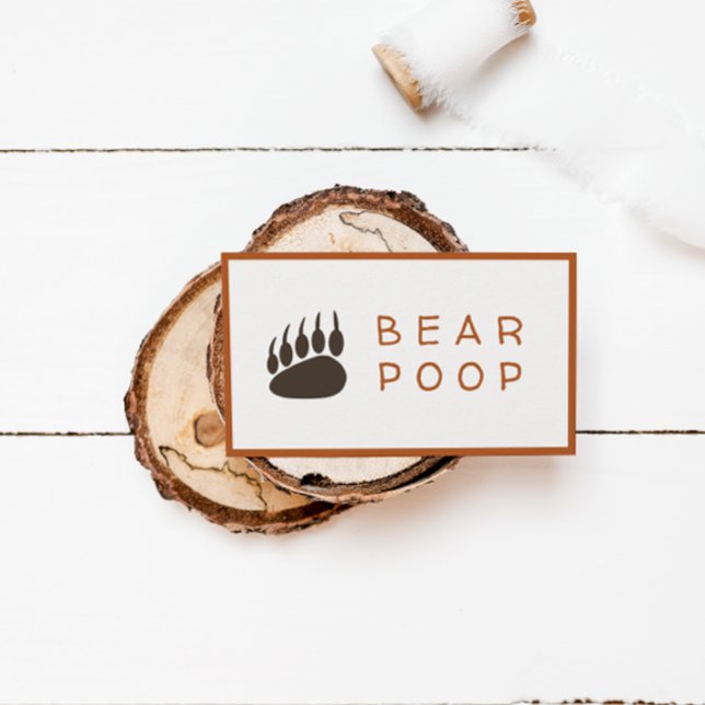 Forest Theme Party Snack Bar Cards - Bären Gekackt Platzkarte (Von Creator hochgeladen)