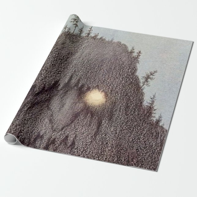 "Forest Troll - Skogtroll" von Theodor Kittelsen Geschenkpapier (Ungerollt)