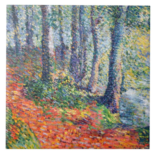 Forest UnderGrowth (von Léo Gausson) Fliese (Vorderseite)