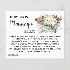 Forest Wie groß sind die Mamas Belly Baby Showcard Flyer