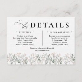 Forest Wildflowers Enclosure Card Begleitkarte