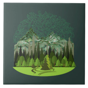 Forest, Wood, Nature Fliese