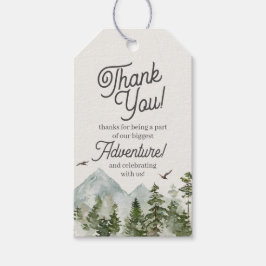 Forest Woodland Adventure wartet auf Tag Geschenkanhänger