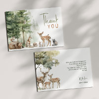 Forest Woodland Animals Babydusche Wohnung