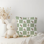 Forest Woodland Animals Muster Kinderdusche Kissen<br><div class="desc">Das Muster der Waldtiere zeigt das Kissen der Babydusche - perfekt für eine niedliche und skurrile Feier! Mit einem modernen Wasserfarbenwald-Thema mit bezaubernden Geschöpfen wie Fuchs, Braunbär, Hase und Hirsch ist es ideal für eine geschlechtsneutrale Dusche. Dieses böhmische Design Set eine süße und schlichte Szene mit seiner natürlichen Landschaft von...</div>