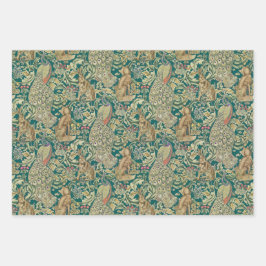 "Forest" Wrapping Paper Flat Sheet Set of 3 Morris Geschenkpapier Set