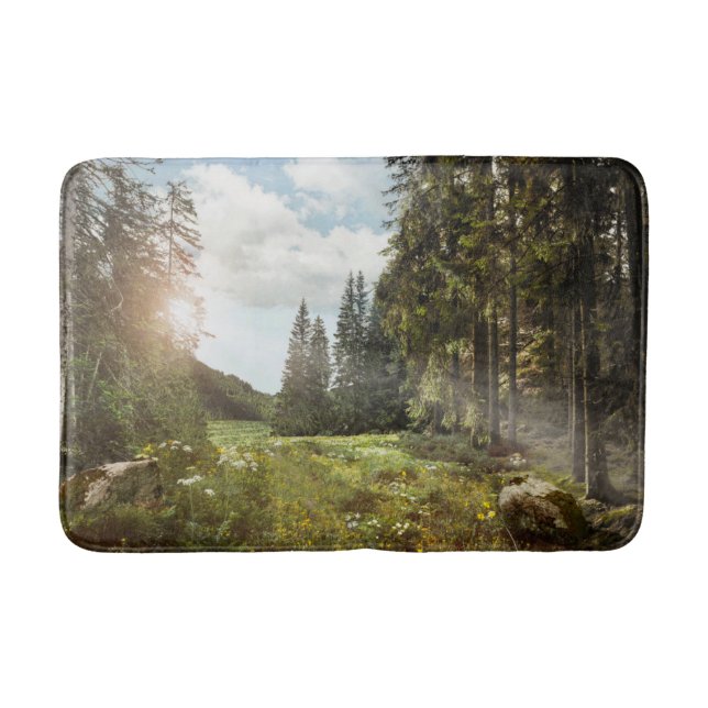 Forests | Sun Peeking Thru Badematte (Vorderseite)