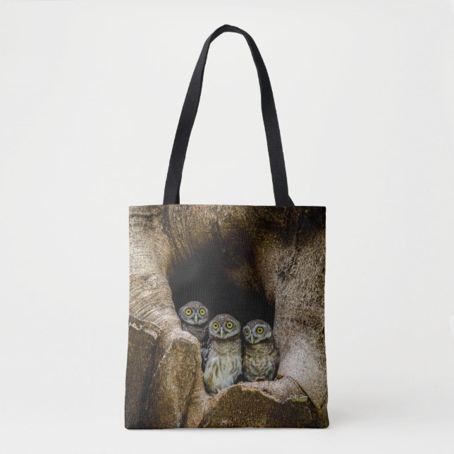 Forests Three Owls Looking Tasche (Vorderseite)
