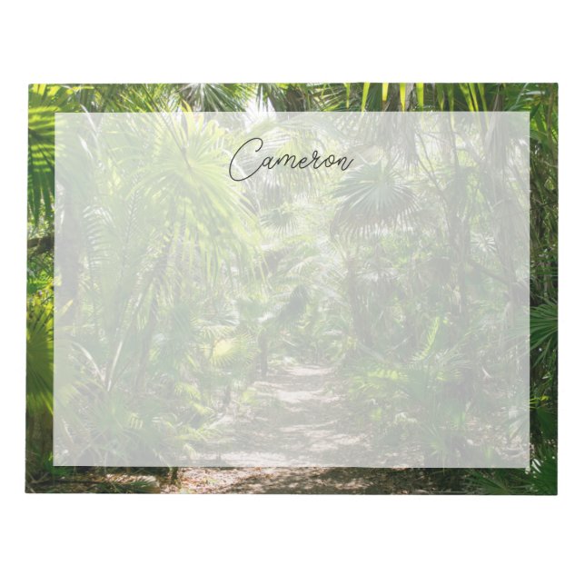 Forests Tropical Rainforest Tulum Mexico Notizblock (Vorderseite)