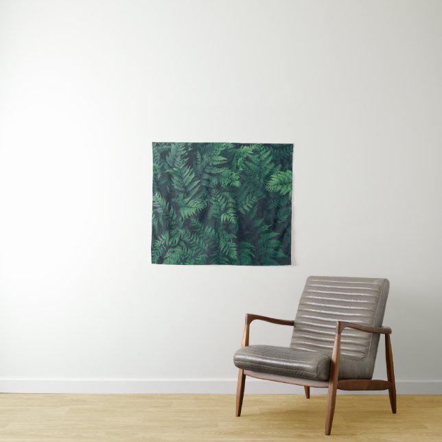 Forests | Woodland Ferns Wandteppich (Beispiel (Horizontal))