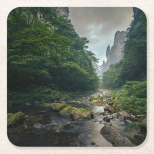 Forests Zhangjiajie National Forest Park Rechteckiger Pappuntersetzer