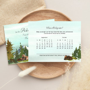Forêt Aventure Devinez Quand Baby Arrive Carte De 