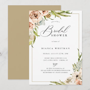 Forêt botanique Invitation à la douche nuptiale fl